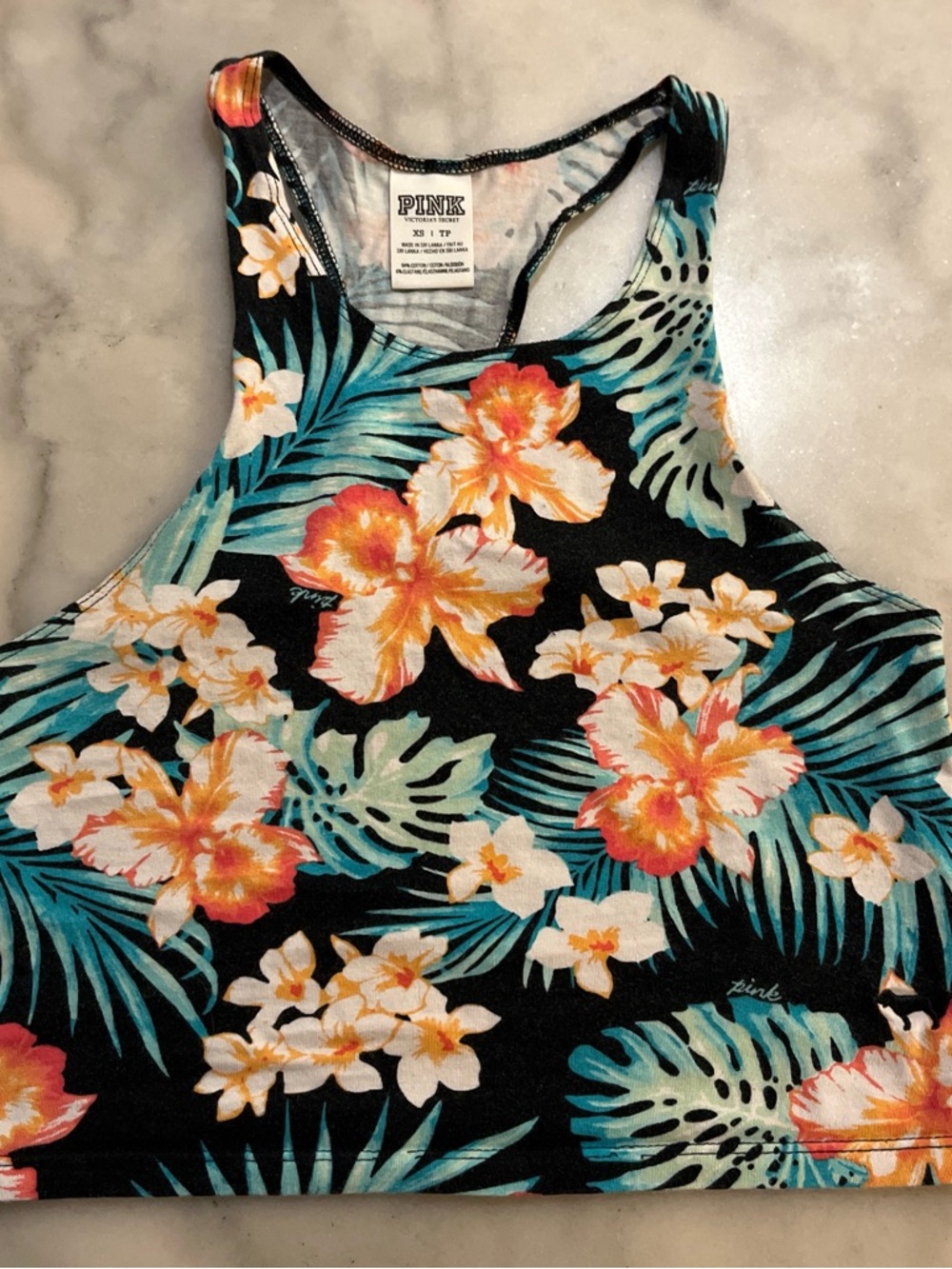 Victoria's Secret PINK Multicolor Tropical Print Top